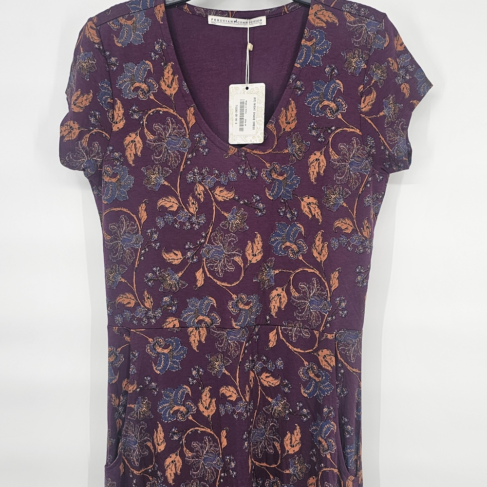 Peruvian Connection Plum Maxi Dress NWT - Picture 4 of 15